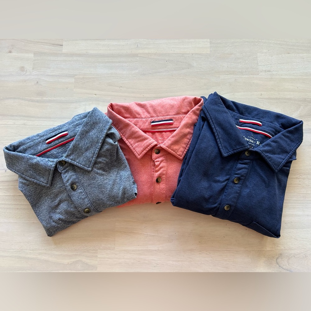 Hawker Rye Men’s Polo Shirts Sz 3X Performance Tee Soft Lightweight Quick Dry
